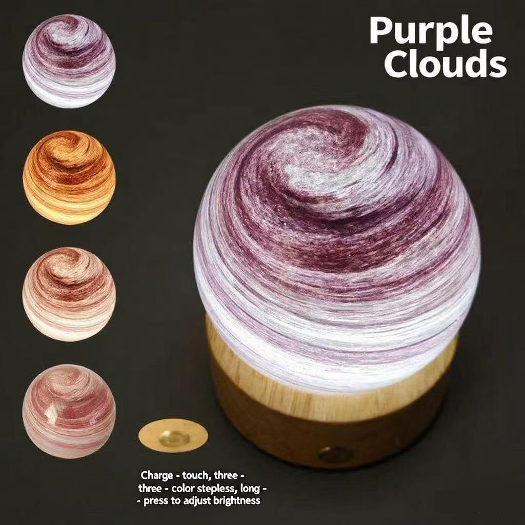Starry Sky Series 3D Carving Crystal Ball Night Light