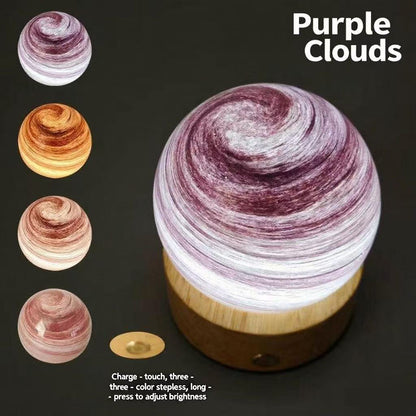 Starry Sky Series 3D Carving Crystal Ball Night Light