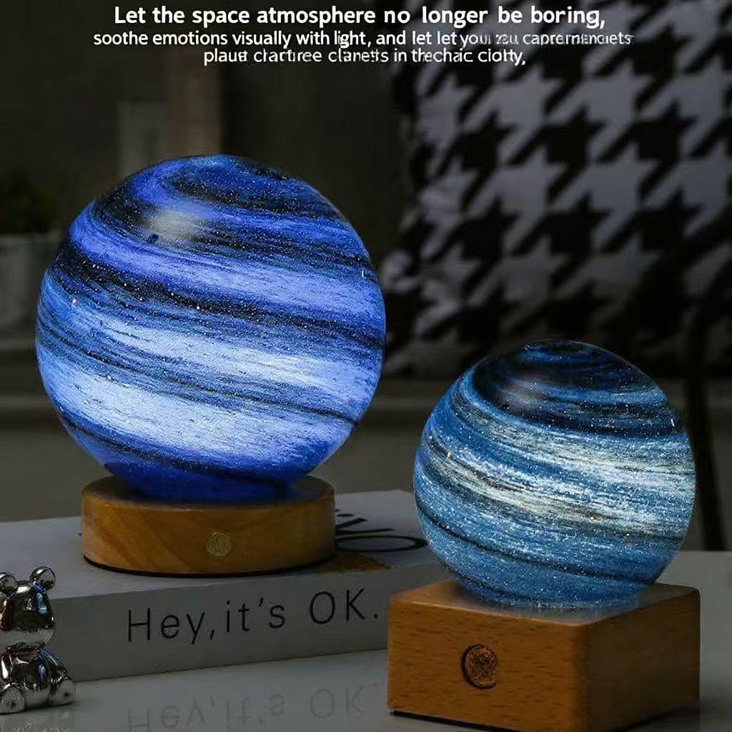 Starry Sky Series 3D Carving Crystal Ball Night Light