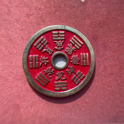 Cinnabar-Blessed Mountain Spirit Copper Coin