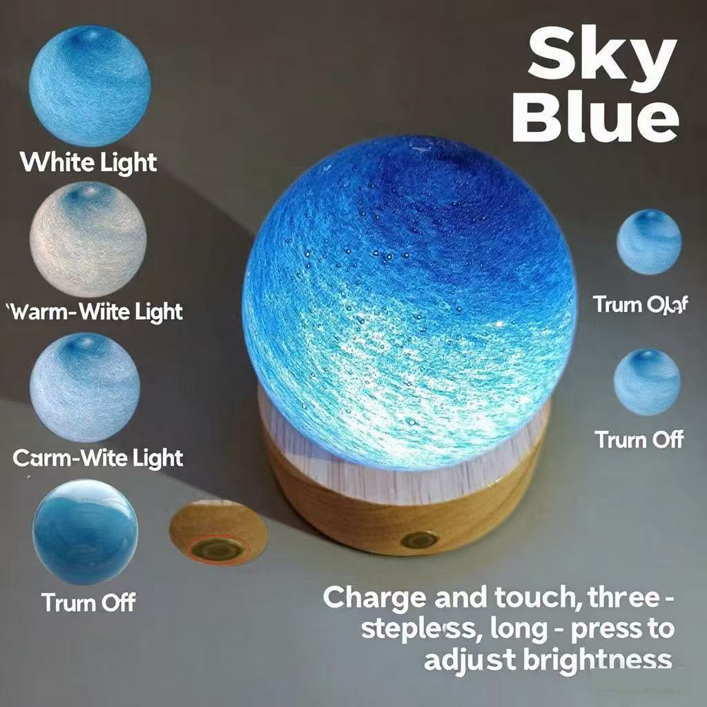 Starry Sky Series 3D Carving Crystal Ball Night Light