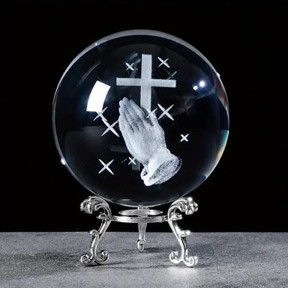 1 customized photo crystal ball 3D carving